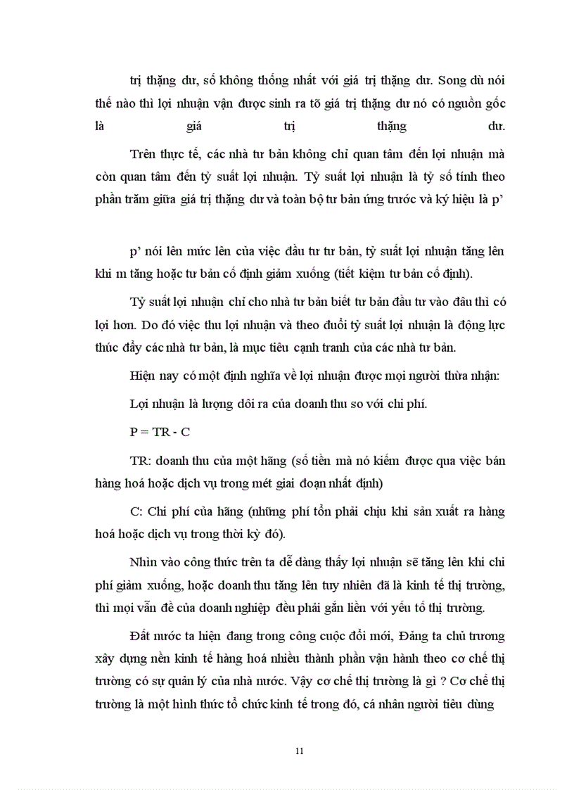 image for page Vai trò của lợi nhuận trong kinh tế thị trường