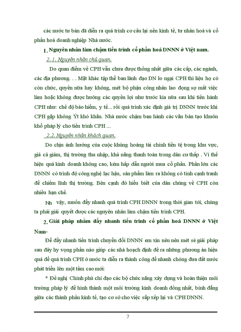 image for page Quá trình cổ phần hoá của các doanh nghiệp nhà nước ở Việt nam - Thực trạng và giải pháp