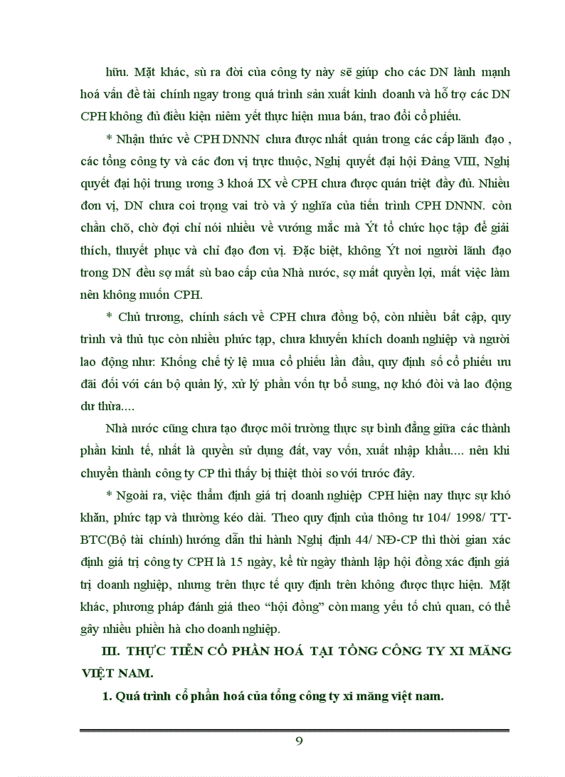 image for page Quá trình cổ phần hoá của các doanh nghiệp nhà nước ở Việt nam - Thực trạng và giải pháp