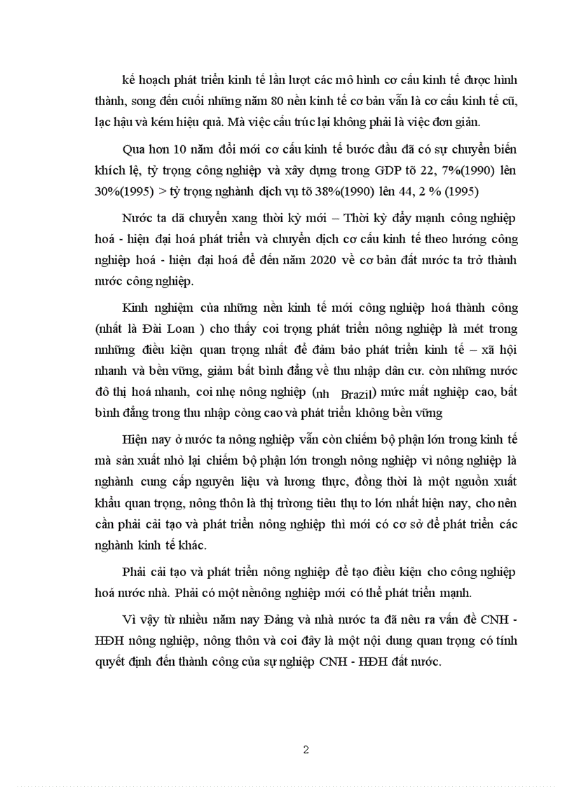 image for page Tình hình CNH-HĐH nông nghiệp nông thôn