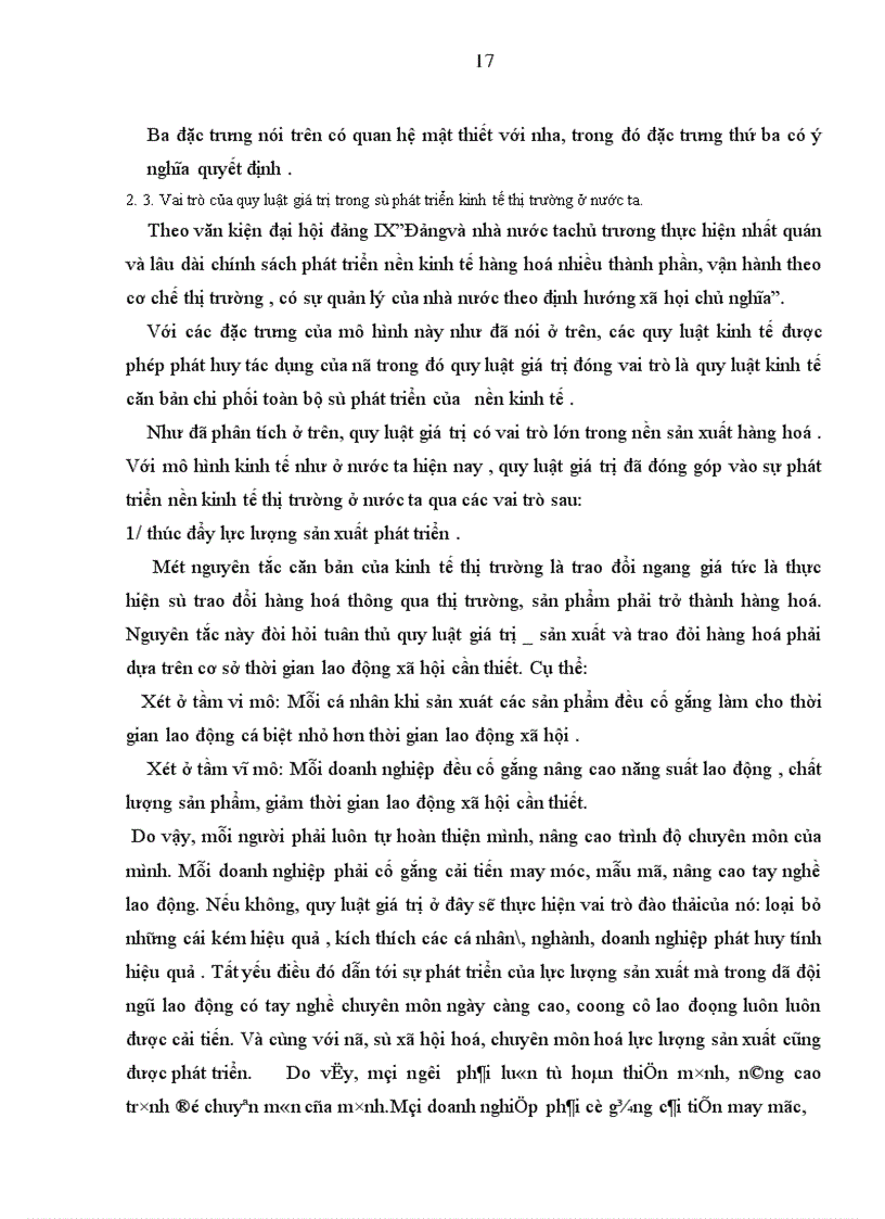 image for page Vai trò của quy luật giá trị đối với sự phát triển kinh tế thị trường ở Việt Nam