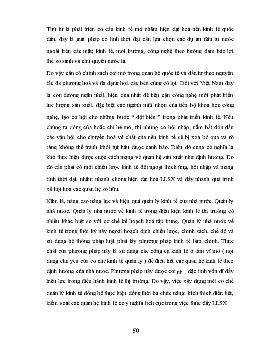 image for page Thực trạng nền kinh tế Việt Nam những năm qua và giải pháp cho nền kinh tế thị trường theo định hướng XHCN.
