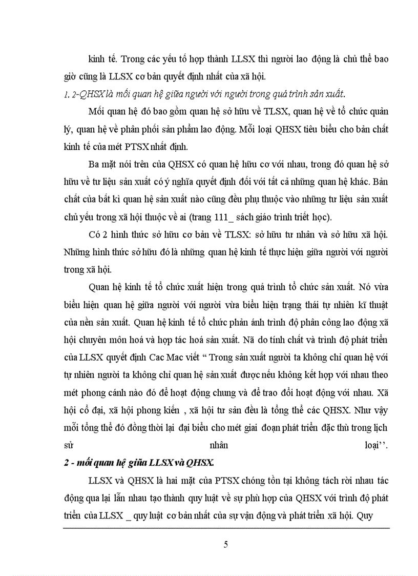 image for page Qua lịch sử 3 phương thức sản xuất trước TBCN chứng minh quy luật QHSX phải phù hợp với trình độ phát triển của LLSX