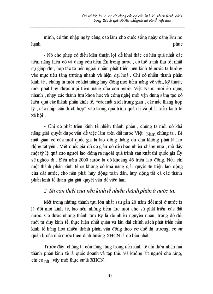 image for page Cơ sở tồn tại và sự vận động của cơ cấu kinh tế nhiều thành phần trong thời kì quá độ lên chủnghĩa xã hội ở Việt Nam