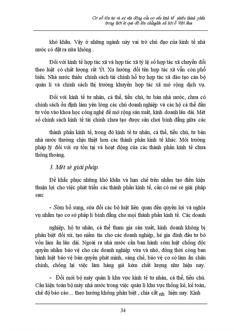 image for page Cơ sở tồn tại và sự vận động của cơ cấu kinh tế nhiều thành phần trong thời kì quá độ lên chủnghĩa xã hội ở Việt Nam