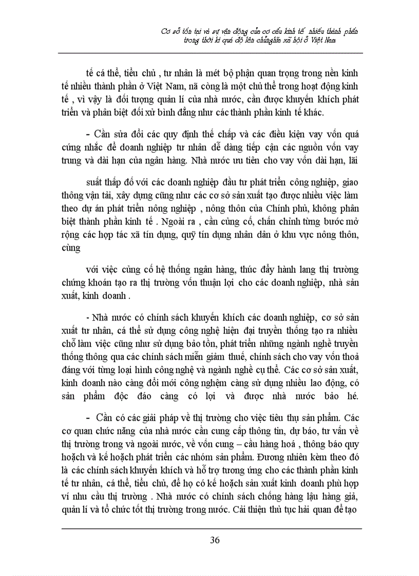 image for page Cơ sở tồn tại và sự vận động của cơ cấu kinh tế nhiều thành phần trong thời kì quá độ lên chủnghĩa xã hội ở Việt Nam