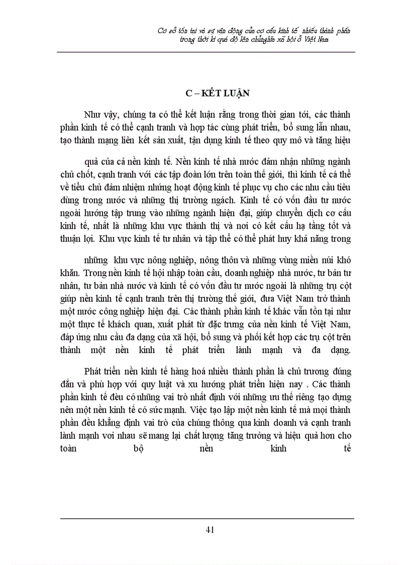 image for page Cơ sở tồn tại và sự vận động của cơ cấu kinh tế nhiều thành phần trong thời kì quá độ lên chủnghĩa xã hội ở Việt Nam