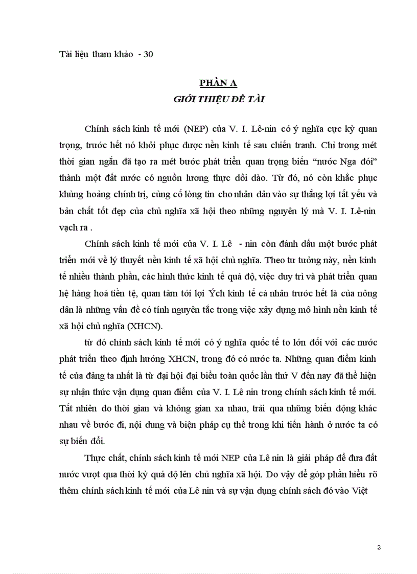 image for page Chính sách kinh tế mới và vận dụng vào Việt Nam