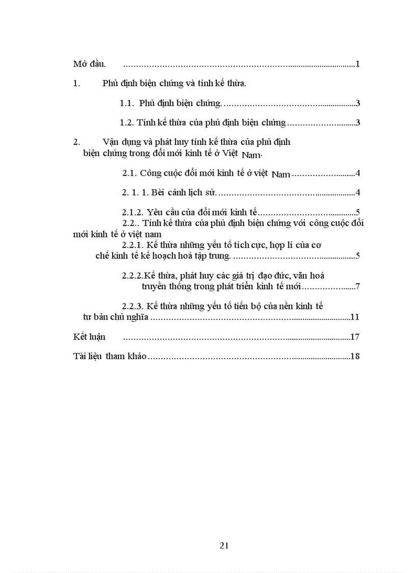 image for page Tính kế thừa của phủ định biện chứng và vận dung, xem xét công cuộc đổi mới kinh tế ở Việt Nam