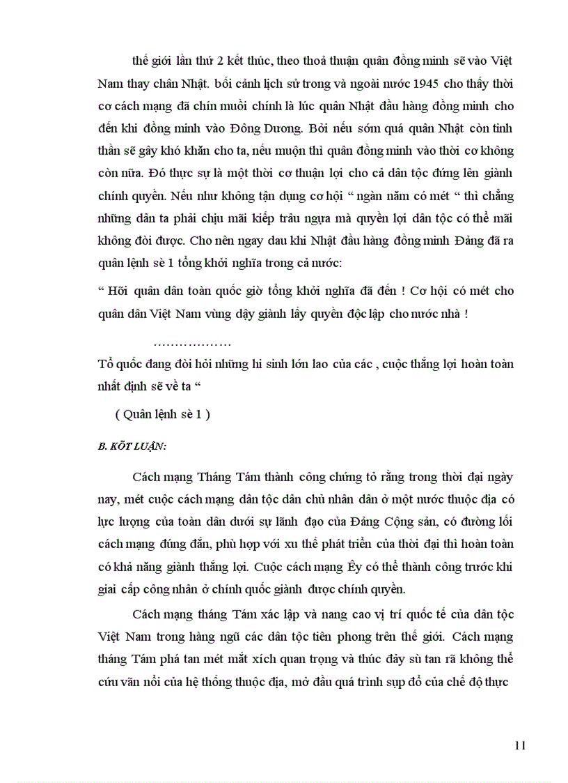image for page Nguyên nhân thắng lợi, ý nghĩa lịch sử, bàI học kinh nghiệm của cách mạng tháng tám và sự chuẩn bị chu đáo, chọn đúng thời cơ của đảng và hồ chủ tịch