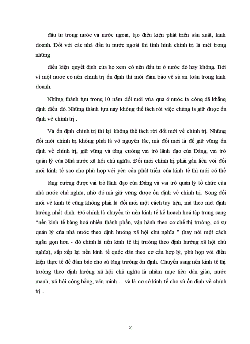 image for page Mối quan hệ giữa kinh tế và chính trị-trong công cuộc đổi mới ở việt nam trên quan điểm toàn diện.