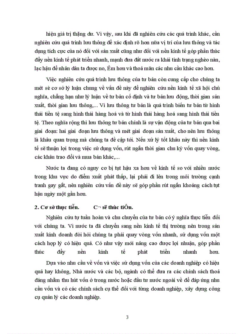 image for page Trình bày lý thuyết tuần hoàn và chu chuyển của tư bản. ý nghĩa thực tiến rút ra khi nghiên cứu lý thuyết này đối với việc quản lý các doanh nghiệp của nước ta khi chuyển sang nền kinh tế thị trường theo định hướng xã hội chủ nghĩa