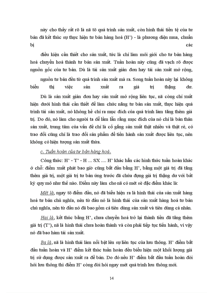 image for page Trình bày lý thuyết tuần hoàn và chu chuyển của tư bản. ý nghĩa thực tiến rút ra khi nghiên cứu lý thuyết này đối với việc quản lý các doanh nghiệp của nước ta khi chuyển sang nền kinh tế thị trường theo định hướng xã hội chủ nghĩa