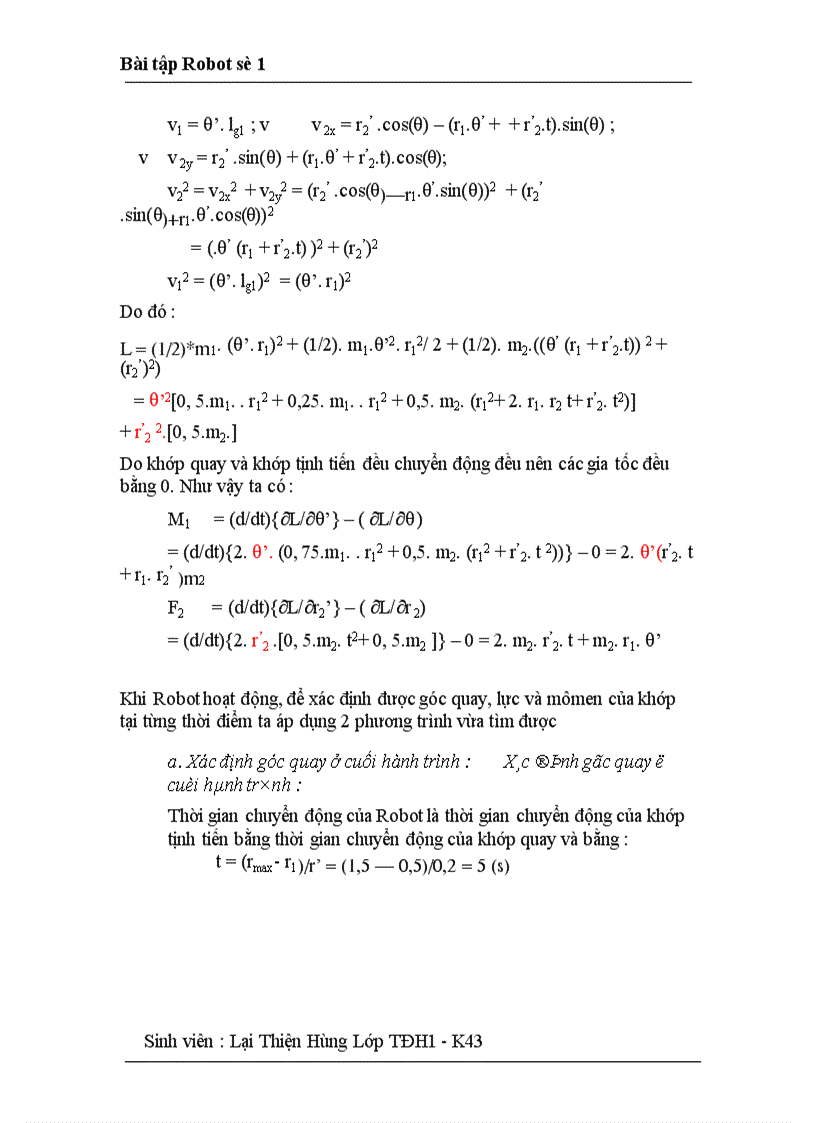 image for page Bài tập Robot số