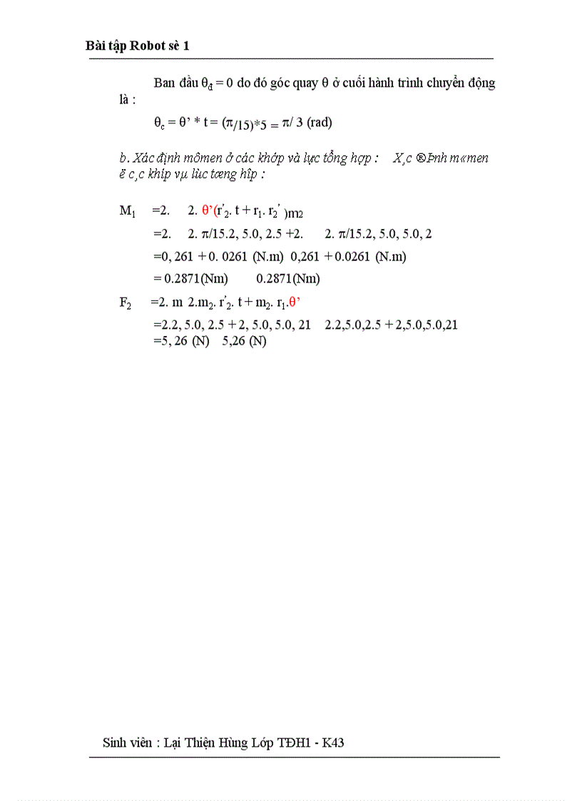 image for page Bài tập Robot số
