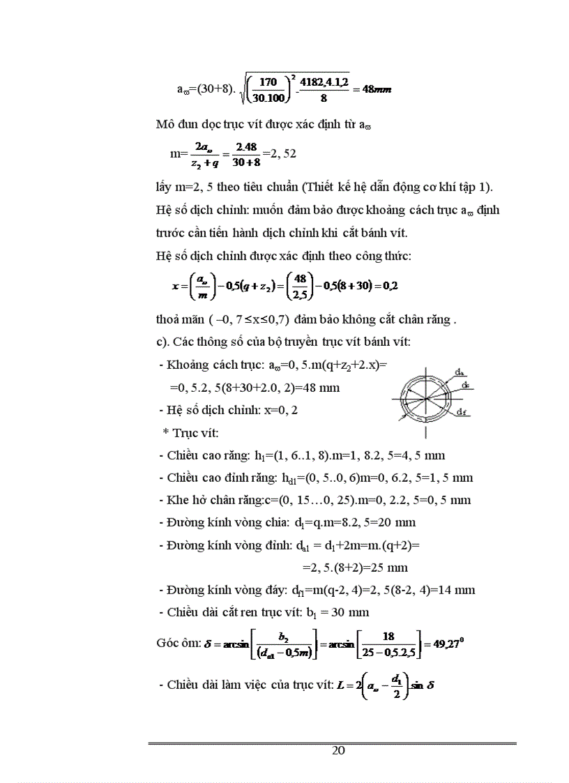 image for page Tính toán và kiểm nghiệm htl
