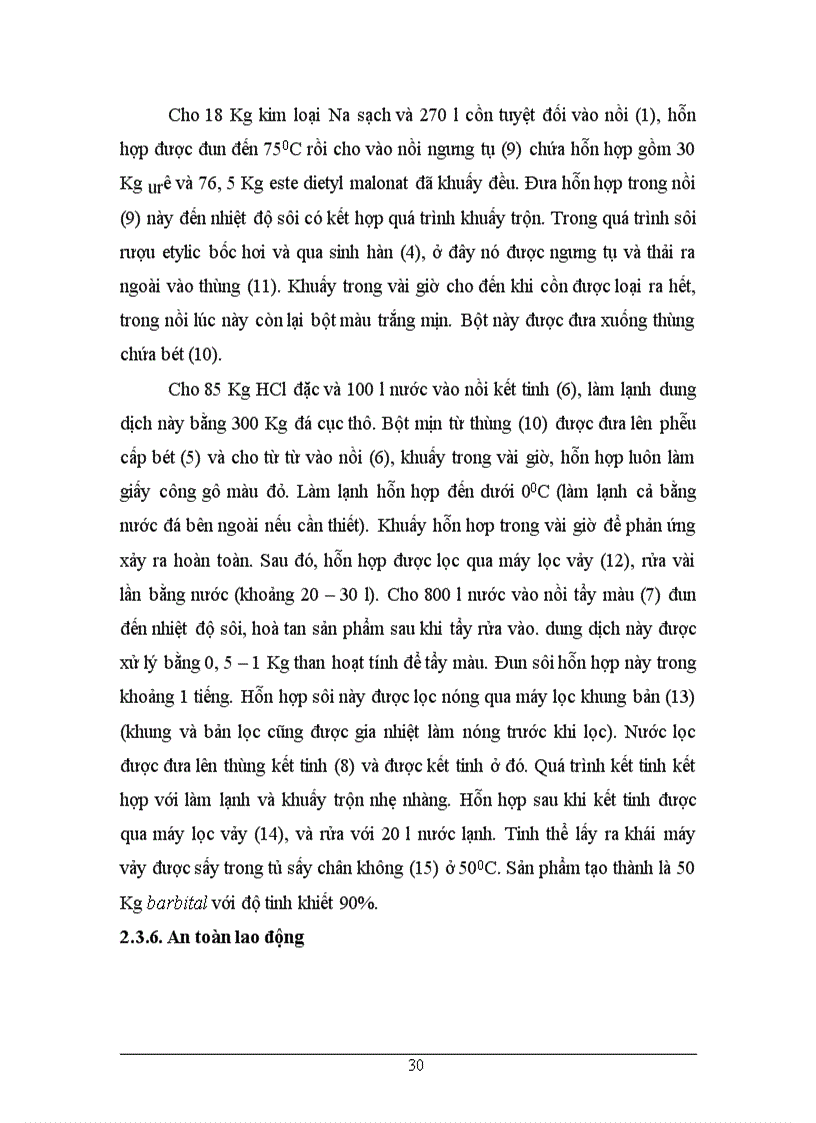 image for page Công nghệ sản xuất barbital.