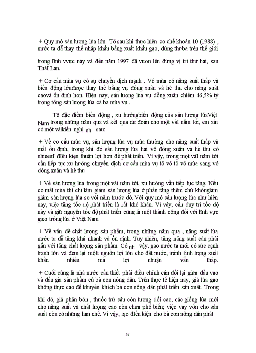 image for page Vận dụng phương pháp dãy số thời gian phân tích và dợ đoán sản lượng lúa việt nam đến năm 2002 .