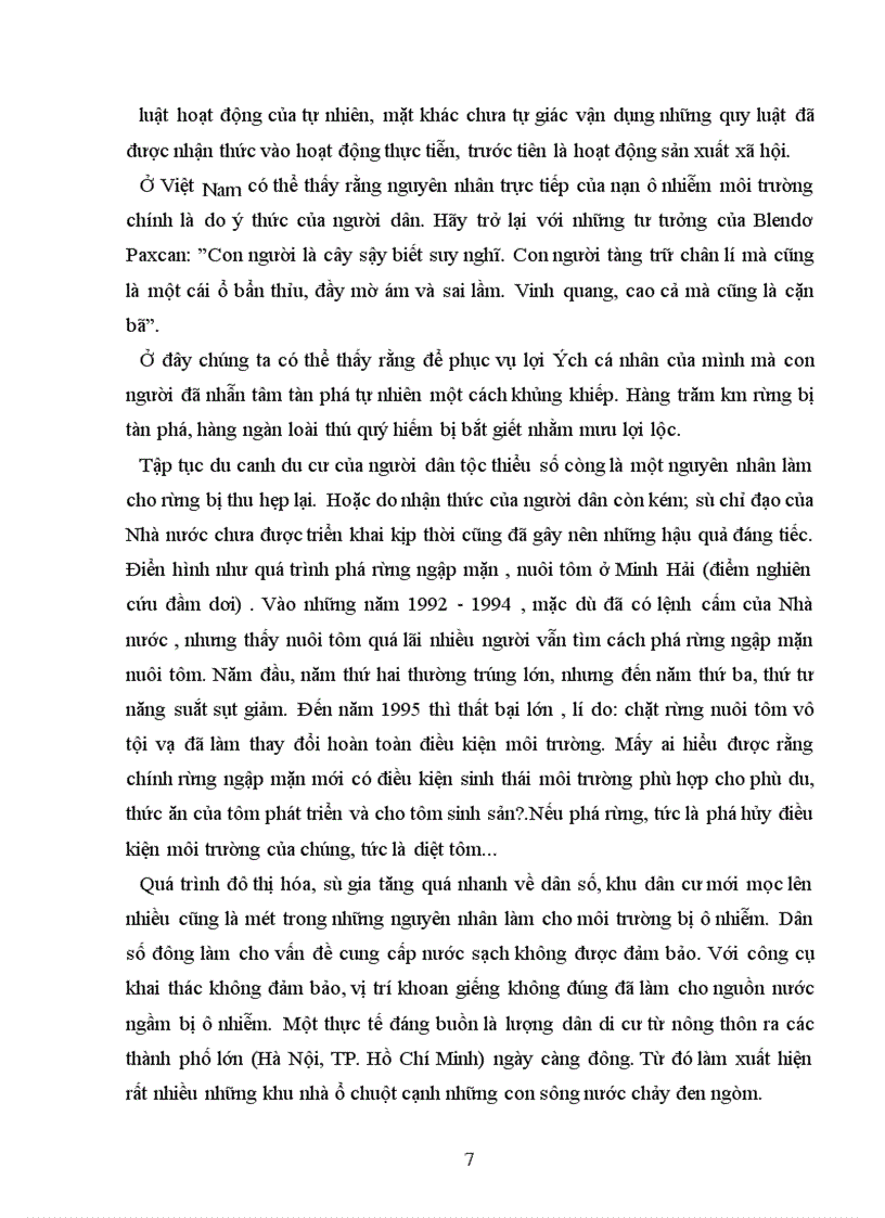 image for page Môi trường sống bền vững