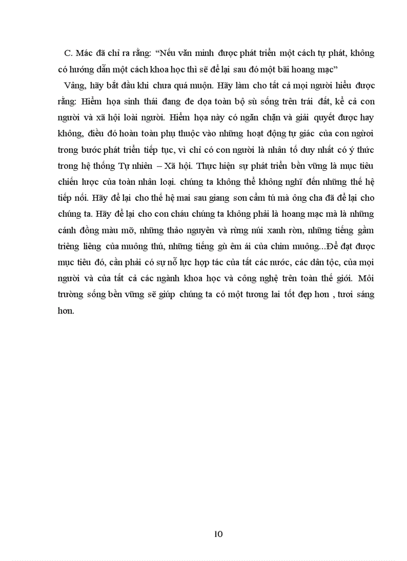 image for page Môi trường sống bền vững