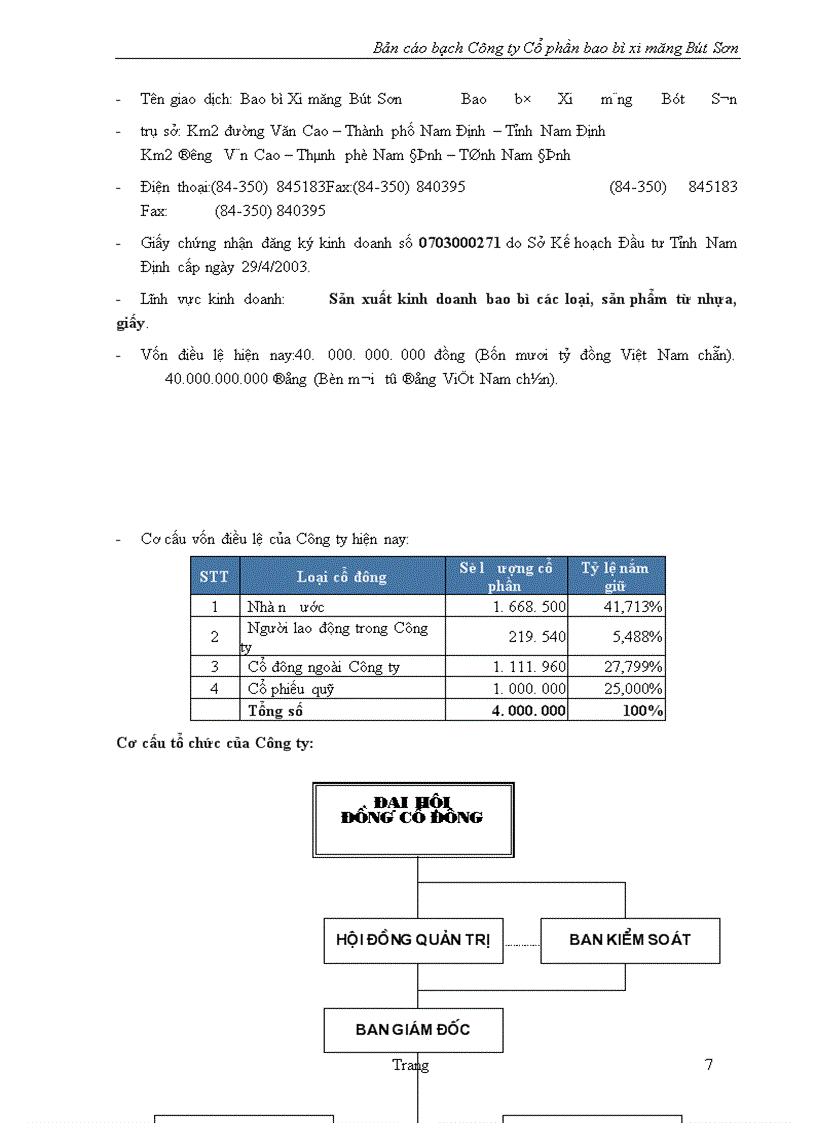 image for page Bản cáo bạch ng ty Cổ phần bao bì xi măng Bút Sơn