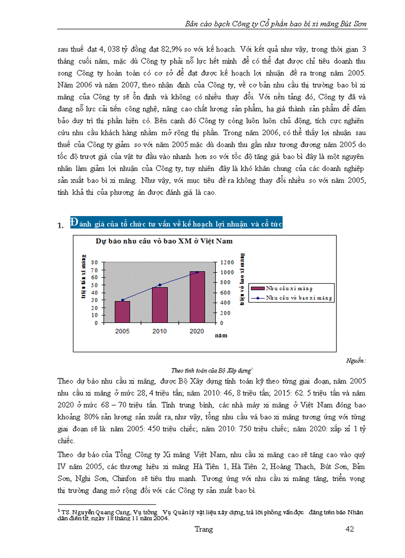 image for page Bản cáo bạch ng ty Cổ phần bao bì xi măng Bút Sơn