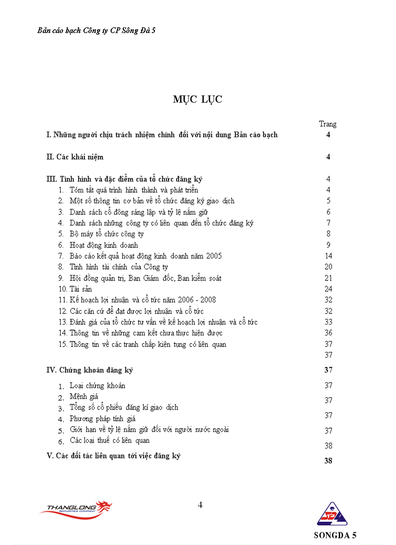 image for page Bản cáo bạch công ty CP Sông Đà