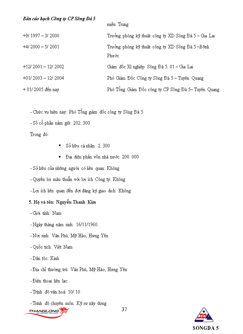 image for page Bản cáo bạch công ty CP Sông Đà