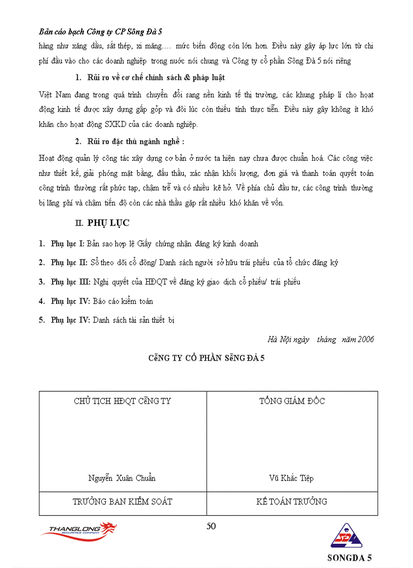 image for page Bản cáo bạch công ty CP Sông Đà