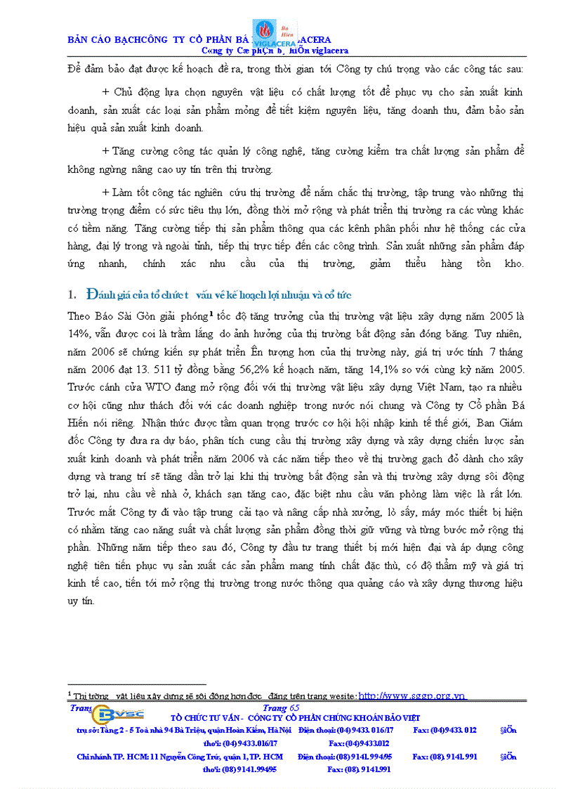image for page Bản cáo bạch công ty Cổ phần bá hiến viglacera