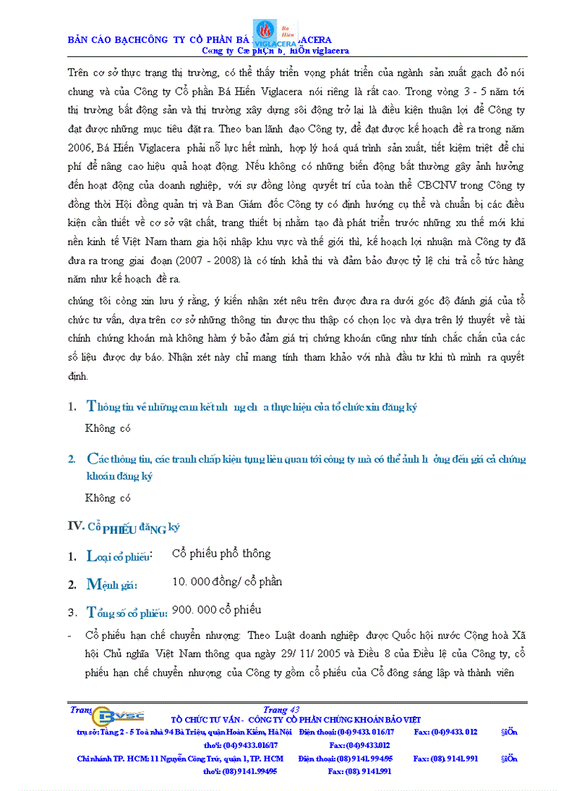 image for page Bản cáo bạch công ty Cổ phần bá hiến viglacera