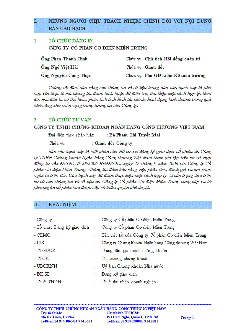 image for page Bản cáo bạch công ty cổ phần cơ điện miền trung