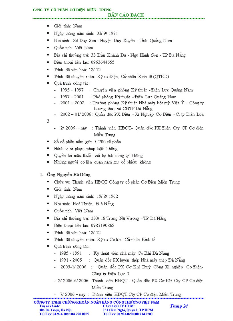 image for page Bản cáo bạch công ty cổ phần cơ điện miền trung