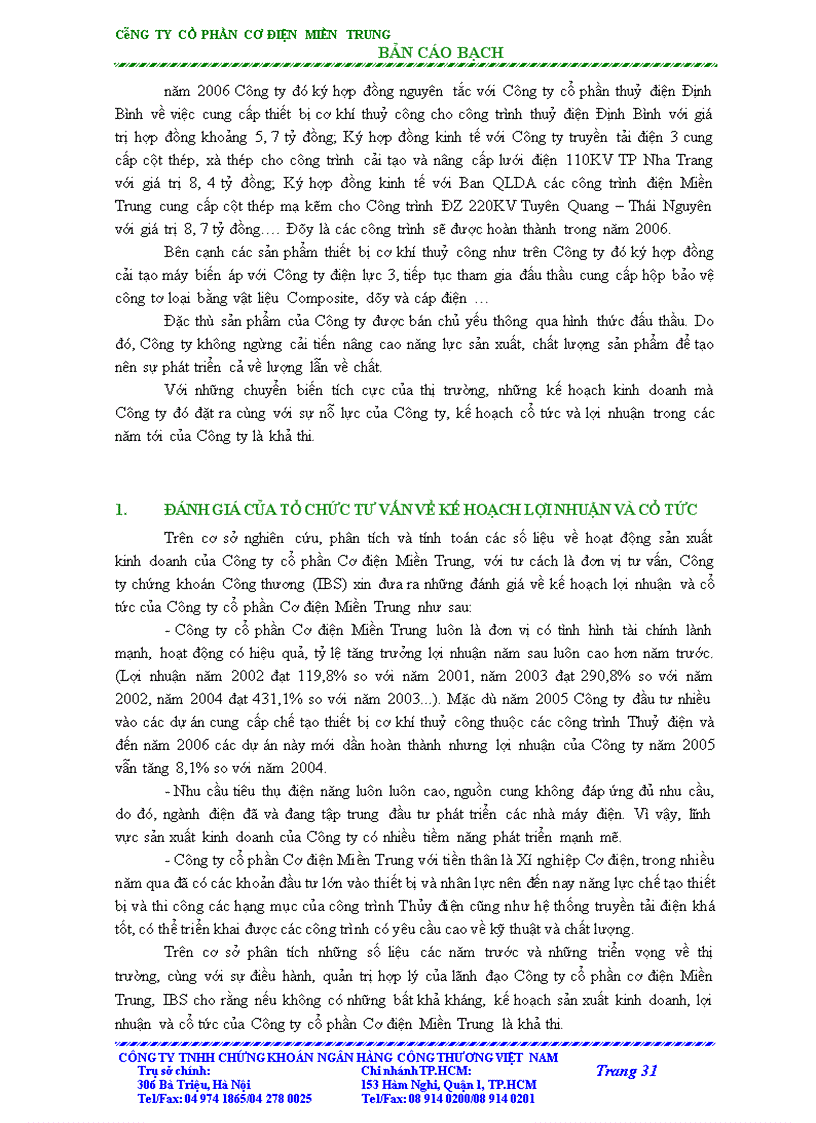 image for page Bản cáo bạch công ty cổ phần cơ điện miền trung