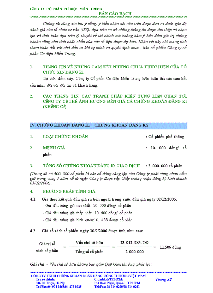 image for page Bản cáo bạch công ty cổ phần cơ điện miền trung