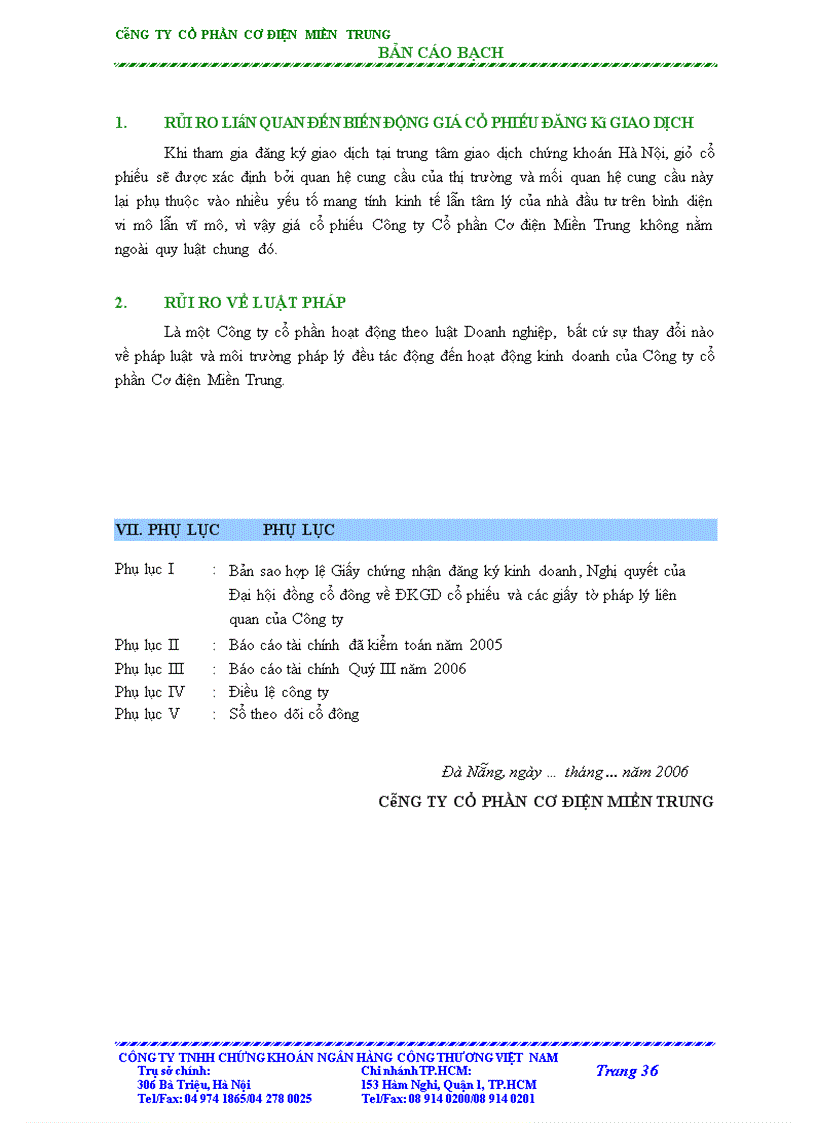 image for page Bản cáo bạch công ty cổ phần cơ điện miền trung