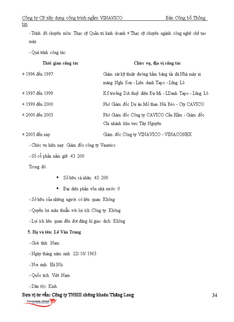 image for page Bản cáo bạch Công ty CP Xây dựng công trình ngầm VINAVICO