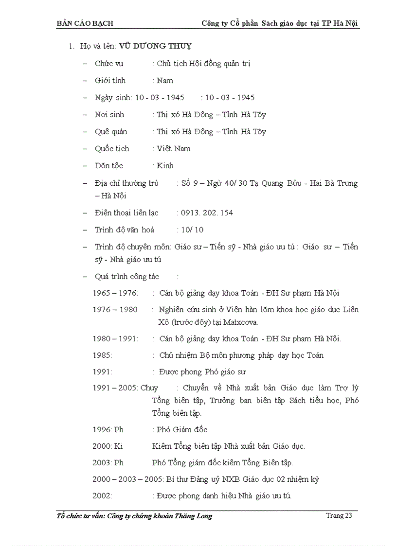 image for page Bản cáo bạch Công ty Cổ phần Sách Giáo dục tại Thành phố Hà Nội