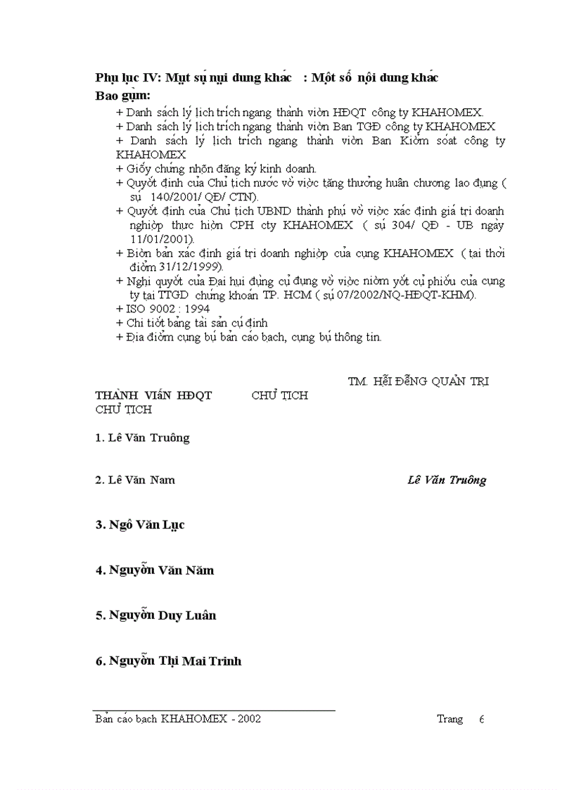 image for page Bản cáo bạch Công ty KHAHOMEX