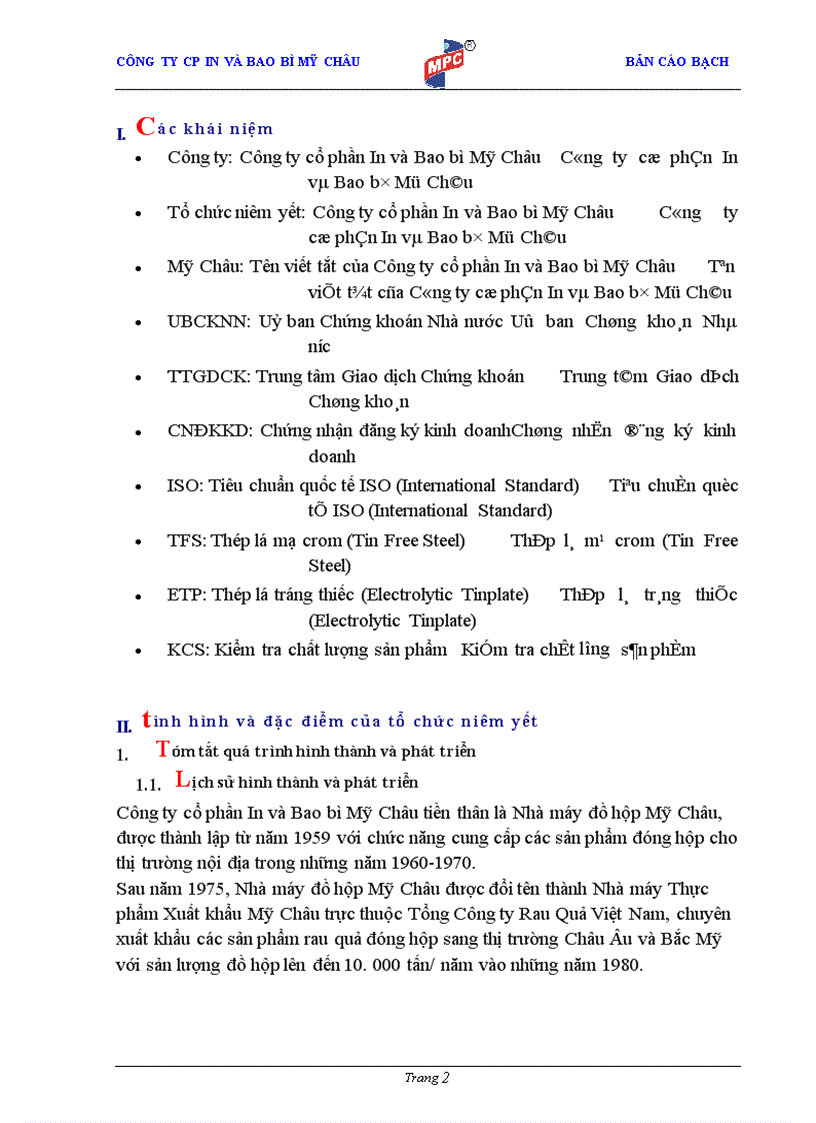 image for page Bản cáo bạch Công ty cổ phần In và Bao bì Mỹ Châu
