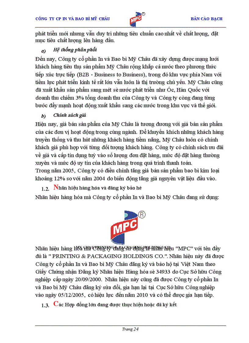 image for page Bản cáo bạch Công ty cổ phần In và Bao bì Mỹ Châu