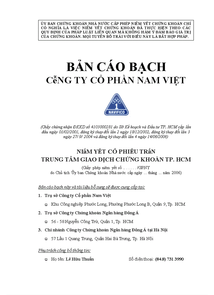 image for page Bản cáo bạch Navifico