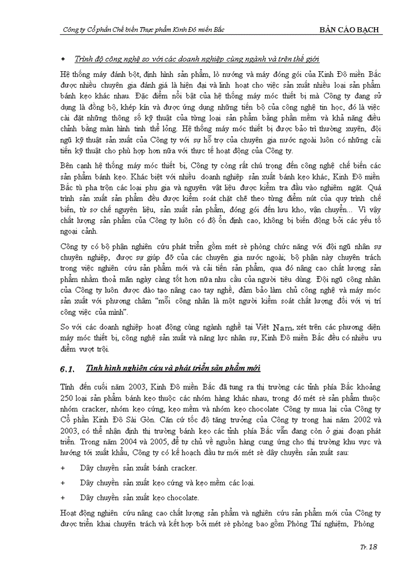 image for page Bản cáo bạch Công ty Cổ phần Chế biến thực phẩm Kinh Đô miền Bắc
