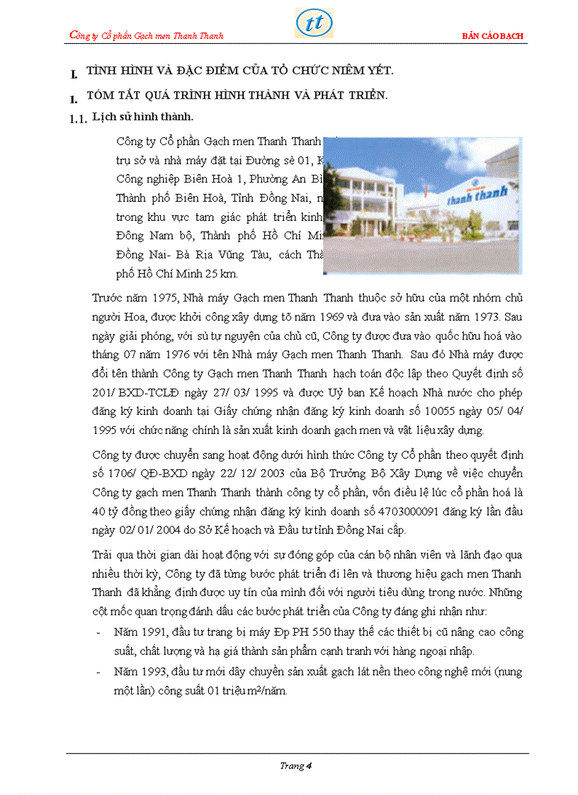 image for page Bản cáo bạch công ty Cổ phần Gạch men Thanh Thanh