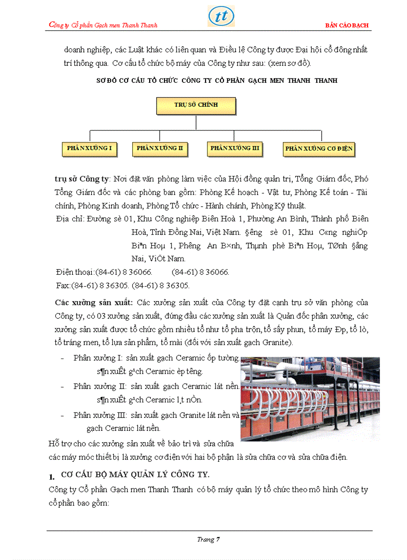 image for page Bản cáo bạch công ty Cổ phần Gạch men Thanh Thanh