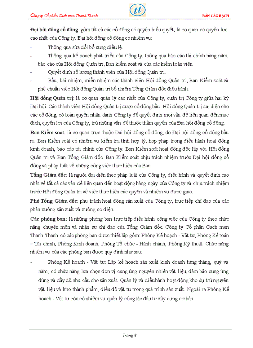 image for page Bản cáo bạch công ty Cổ phần Gạch men Thanh Thanh
