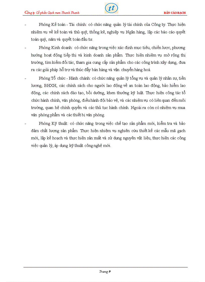 image for page Bản cáo bạch công ty Cổ phần Gạch men Thanh Thanh