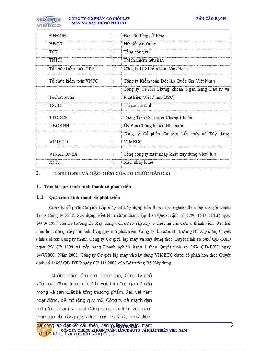 image for page Bản cáo bạch Công ty cổ phần Cơ giới Lắp máy và Xây dựng