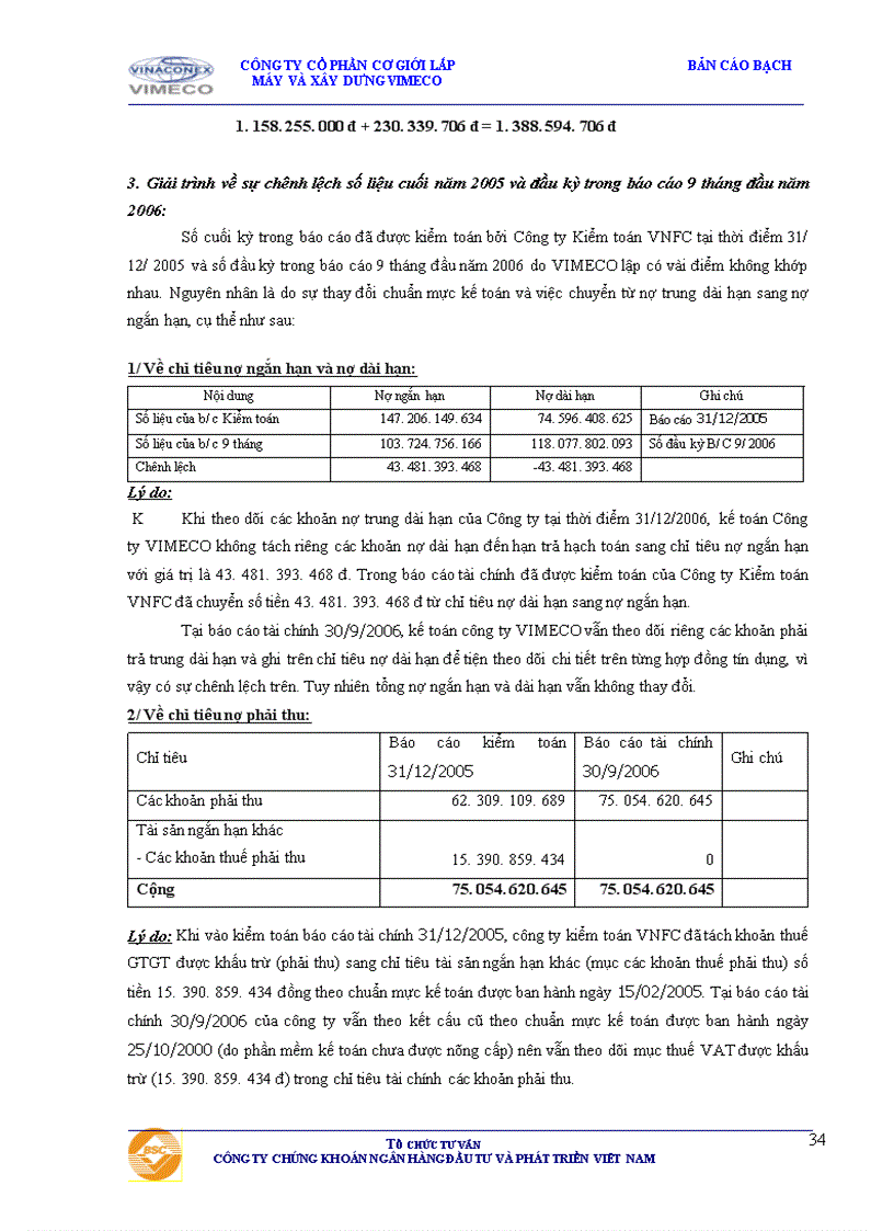 image for page Bản cáo bạch Công ty cổ phần Cơ giới Lắp máy và Xây dựng