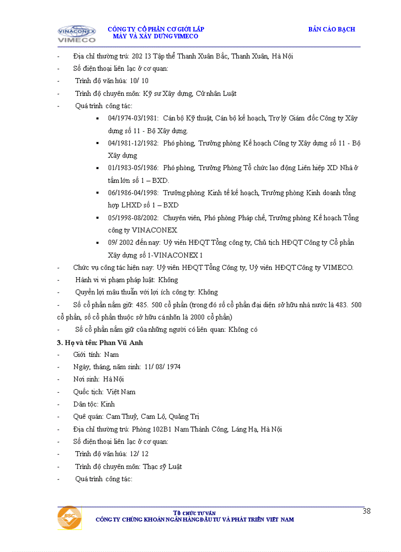 image for page Bản cáo bạch Công ty cổ phần Cơ giới Lắp máy và Xây dựng